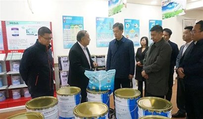 保定市委、徐水區(qū)委領(lǐng)導(dǎo)一行參觀考察河北美荷新材料科技有限公司